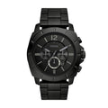 Fossil Outlet Men's Privateer 48mm Chronograph, Black Stainless Steel Watch, BQ2759