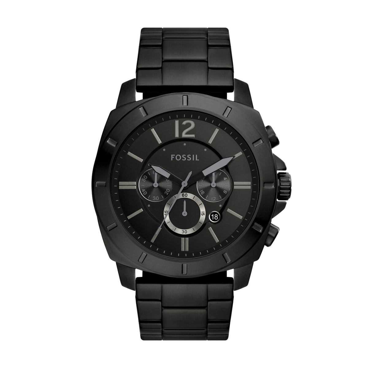 Fossil Outlet Men's Privateer 48mm Chronograph, Black Stainless Steel Watch, BQ2759