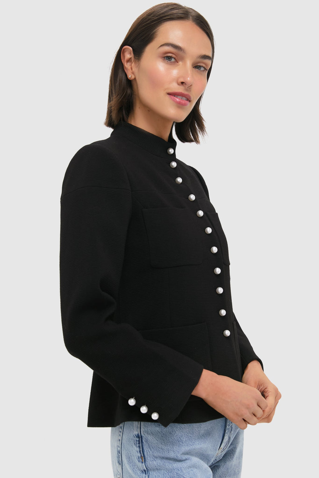 Black Suzette Sportswear Jacket